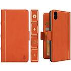 Retro Book Wallet 2i1 iPhone XS Max (6,5") Orange