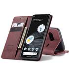 CaseMe Smart Magnet FlipCase Pixel 7 Vinröd
