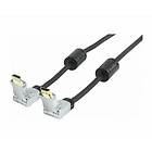 HQ Super Silver HDMI - HDMI High Speed with Ethernet (2x swivel) 1,5m