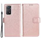 Skalo Xiaomi Redmi Note 11 Pro Mandala Plånboksfodral Roséguld