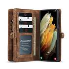 Multiplånbok CaseMe 11-kort Galaxy S21 Plus Brun