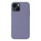 Liquid silikon skal iPhone 14 Gråblå