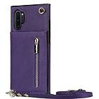 Zipper necklace case Galaxy Note 10 Plus Lila