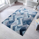 Flair Rugs Friezematta Aurora Blå AURORA 120X170 503119367187