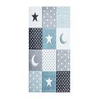Arkiio Barnmatta Atlas Star Turkos Torsmo Matta 80x150 cm Stjärnmotiv 48031