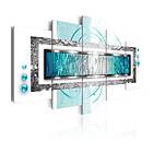 Arkiio Tavla Turquoise Blizzard Narrow blizzard 100x50 A3-N3209