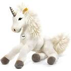 Steiff Starly Schlenker Unicorn 35 cm vit liggande