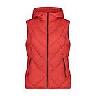 CMP Woman Vest Fix Hood, Woman, Campari, 34