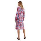 Tommy Hilfiger Scarf Print Relaxed Fit Long Sleeve Midi Dress (Dam)