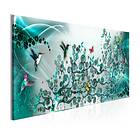 Arkiio Tavla Hummingbirds Dance Turkos (1 Part) Turquoise Narrow 150x50 A3-N7810-DK150