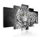 Arkiio Tavla Leopard Black And White black&white 100x50 A3-N3597