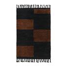 Ferm Living Mara handknuten matta 80x120 cm Black-chocolate