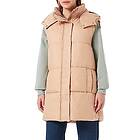 Only Onldemy vadderad midjerock OTW Noos quiltad väst, Kubansk sand, S