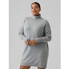 Vero Moda Curve Normal passform Polokrage Nedsänkta axlar Kort klänning M-46/48 Grå