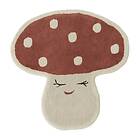 OYOY Malle mushroom matta 75x77 cm Red