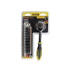 Stanley Rotator Reversible Ratchet with hylsor 1/4'''', Cup Wrench, 1 st, svart,