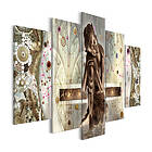 Arkiio Tavla Buddha's Dream 5 delar (5 Parts) Wide 200x100 A3-N7774-DKX