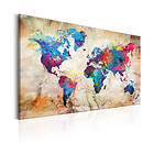 Arkiio Tavla World Map Urban Style 90x60 A3-N6630-DK