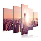 Arkiio Tavla Sun over Manhattan Orange 5 delar (5 Parts) Wide 100x50 A3-N7977