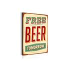 Arkiio Tavla Free Beer Tomorrow 40x60 A3-N4099