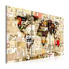 Arkiio Tavla Graffiti World 120x80 A3-N6100-DKX