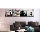 Arkiio Tavla Banksy Collage 4 delar (4 Parts) 40x40 A3-N8178