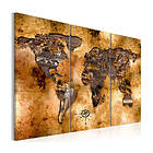 Arkiio Tavla World In Opalescent Shades 90x60