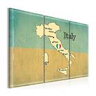 Arkiio Tavla Hjärtat Av Italien Triptyk 120x80