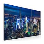 Arkiio Tavla Bird´s Eye View Of New York City By Night 60x40