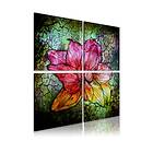 Arkiio Tavla Glas blomma 90x90