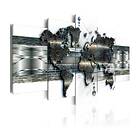 Arkiio Tavla Metal World Map 200x100 A3-N3680-DKX