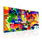 Arkiio Tavla Colourful Town 120x60 A3-N4327-DKX