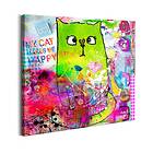 Arkiio Tavla Crazy Cat 70x70 A3-N7152-DKX