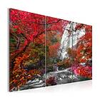 Arkiio Tavla Beautiful Waterfall Autumnal Forest 90x60 A3-N6539-DK