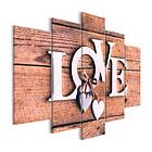 Arkiio Tavla Wooden Letters 5 delar Bred (5-Parts) Wide 200x100 A3-N7300-DKX