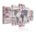 Arkiio Tavla Romantic World Map 200x100 A3-N3848-DKX
