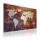 Arkiio Tavla Rusty världskarta 120x80