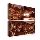 Arkiio Tavla Italian Towns Sepia (Sepia) 40x40 A3-N6213