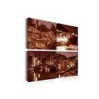 Arkiio Tavla Italian Towns Sepia (Sepia) 90x90 A3-N6213-90x90