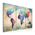 Arkiio Tavla Området Triptych Rainbow-färgade 60x40