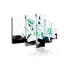 Arkiio Tavla Turquoise Lilies And Stones 100x50