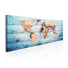Arkiio Tavla World Maps Sapphire Travels 150x50 A3-N6547-DK150