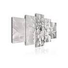 Arkiio Tavla Dahlia Flower In Grey Shades 100x50