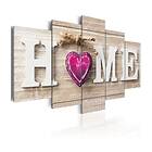 Arkiio Tavla Home Pink Heart 100x50 A3-N6402