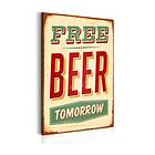 Arkiio Tavla Free Beer Tomorrow 80x120 A3-N4099-DKXL