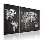 Arkiio Tavla Karta Över Världen Spanska Triptych 120x80