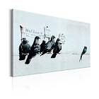 Arkiio Tavla Protesting Birds by Banksy 90x60