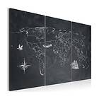 Arkiio Tavla Resa Runt Världen Triptyken 120x80