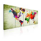 Arkiio Tavla Colourful Continents 200x80 A3-N6956-DK