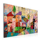 Arkiio Tavla Picturesque Small Town 90x60 A3-N5869-DK